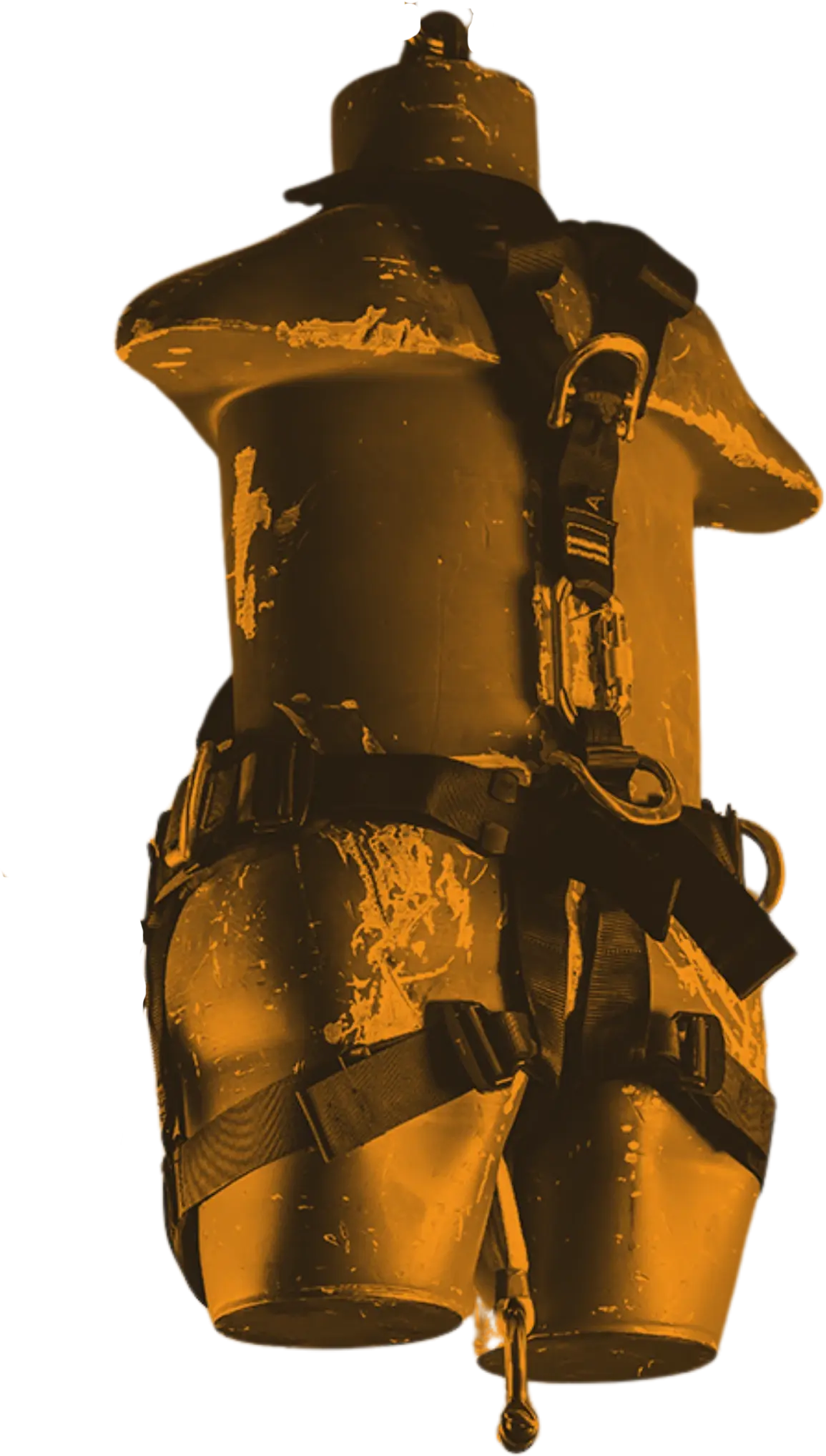 A full-body rigging harness, one of the personal height-safety products TSA stocks